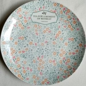 Green Floral Plate